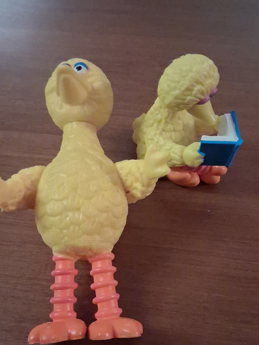 1980s Vintage Big Bird Figures Lot Of 2- Retro TV Show Sesame Street